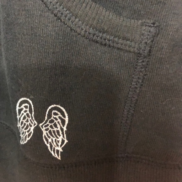 Victoria’s Secret Sequence Black Hoodie Zip-up - Picture 6 of 6